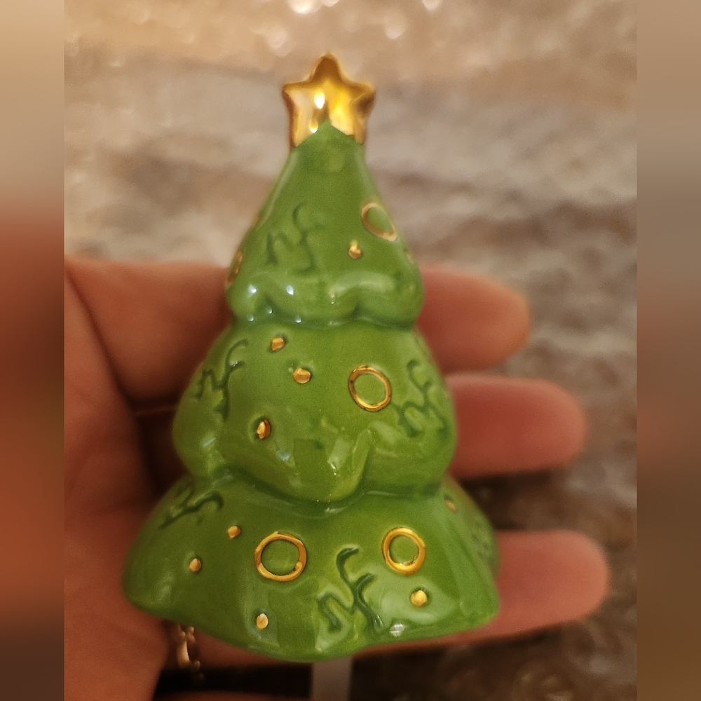 Nora Fleming RETIRED Christmas Tree NF Initials-Rare